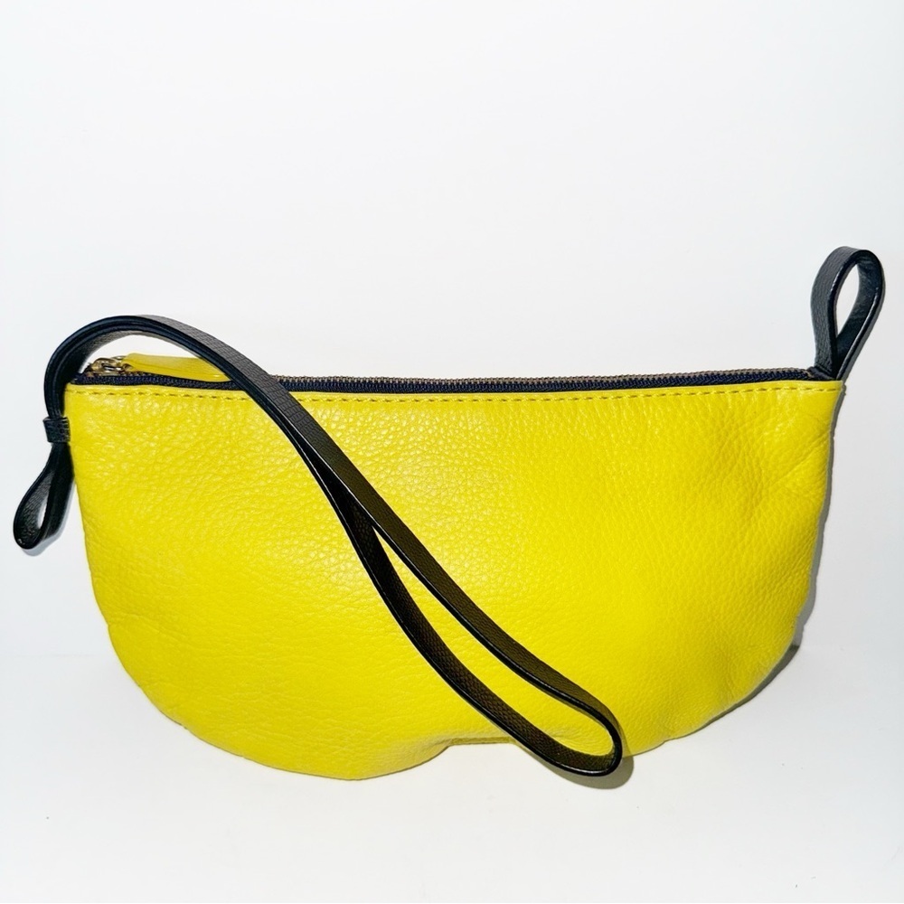 Miss Albright Wristlet Yellow  Specialty Black Trim